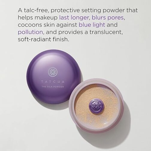 Tatcha The Silk Powder – Talc-Free Translucent Setting Powder with Blue Light Protection & Radiant Finish – 0.7 oz - Image 2