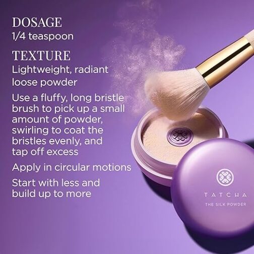 Tatcha The Silk Powder – Talc-Free Translucent Setting Powder with Blue Light Protection & Radiant Finish – 0.7 oz - Image 5