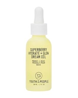 Youth To The People Superberry Hydrate + Glow Dream Face Oil (1 fl oz), Revives Dull + Dry Skin, Boosts Radiance, Squalane, Omega Oils, Vegan
