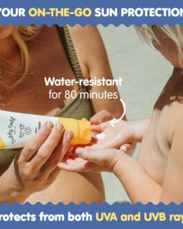 TUBBY TODD Mineral Sunscreen SPF 50 for Kids – Gentle, Water-Resistant Sun Protection for Delicate Skin