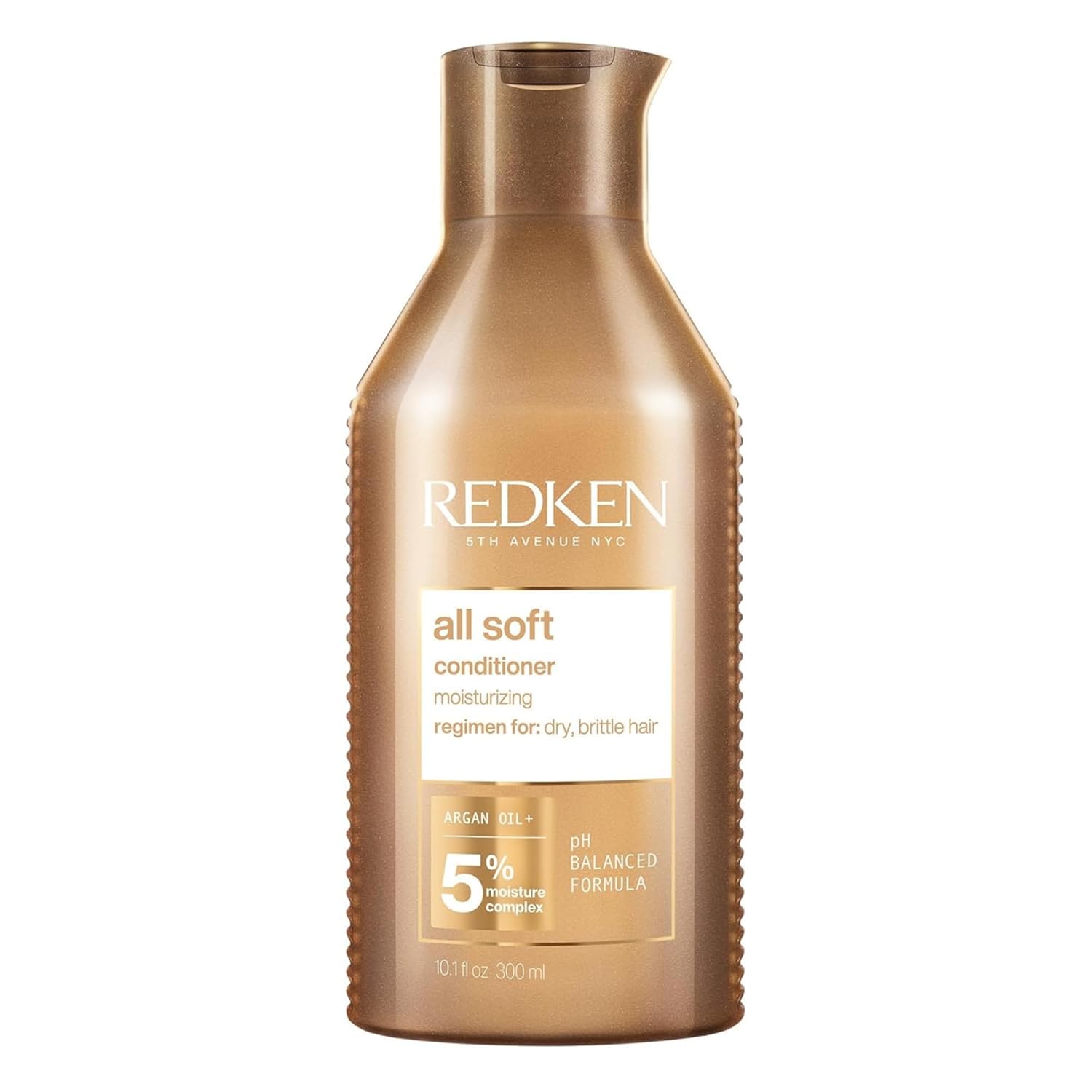 Redken All Soft Conditioner – Argan Oil-Enriched Moisture Boost for Dry, Brittle Hair, Smooths and Adds Shine