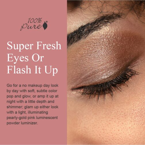 100% PURE Pretty Naked Makeup Palette – All-in-One Compact with 3 Eyeshadows, Blush & Highlighter | Vegan & Fruit-Pigmented - Image 2