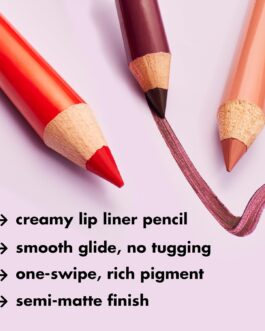 e.l.f. Cream Glide Lip Liner – Mauve Aside | Highly-Pigmented Vegan Pencil with Semi-Matte Finish