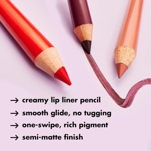e.l.f. Cream Glide Lip Liner – Mauve Aside | Highly-Pigmented Vegan Pencil with Semi-Matte Finish - Image 2
