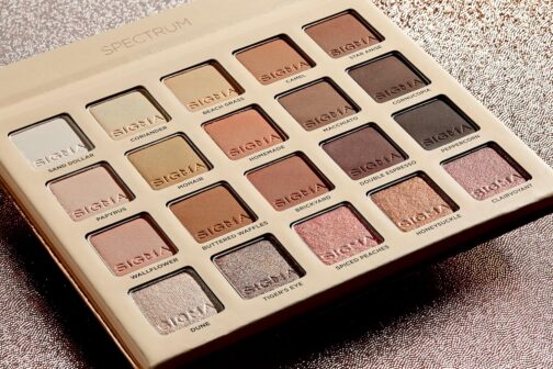 Spectrum Eyeshadow Palette – 20 Neutral Matte, Shimmer & Metallic Shades | Clean, Vegan & Highly Pigmented Eye Makeup - Image 3