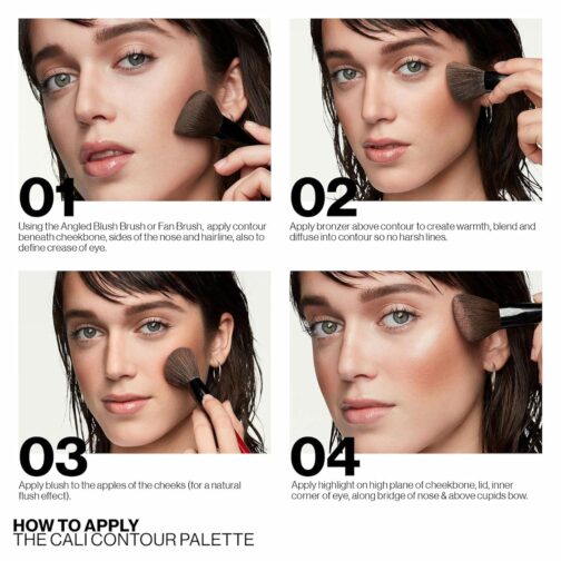 Smashbox The Cali Contour Palette – 6-Color Kit with Blendable Highlighter, Bronzer & Blush for Natural or Sculpted Glow (Cruelty-Free) - Image 3