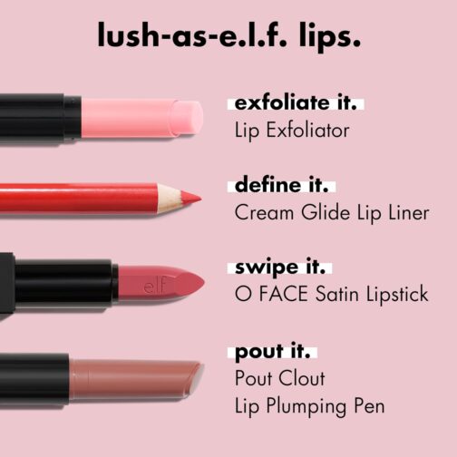 e.l.f. Cream Glide Lip Liner – Mauve Aside | Highly-Pigmented Vegan Pencil with Semi-Matte Finish - Image 3
