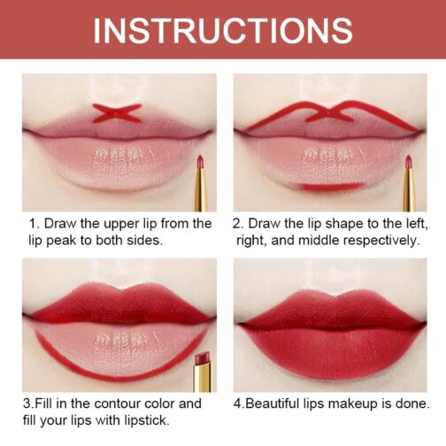 evpct 3Pcs Chestnut Nude Brown Matte Lip Liner & Lipstick Set – Long-Lasting, Waterproof & Perfect for Gifts - Image 4