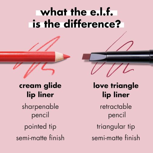 e.l.f. Cream Glide Lip Liner – Mauve Aside | Highly-Pigmented Vegan Pencil with Semi-Matte Finish - Image 4