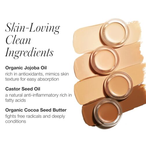 RMS Beauty UnCoverup Cream Concealer – Full Coverage, Hydrating Makeup for Dark Circles - Image 4