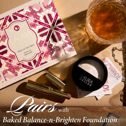 LAURA GELLER Baked Palette – Tuscan Dreams | Bronzer, Blush, Highlighter & Eyeshadows in One Travel-Friendly Kit - Image 6