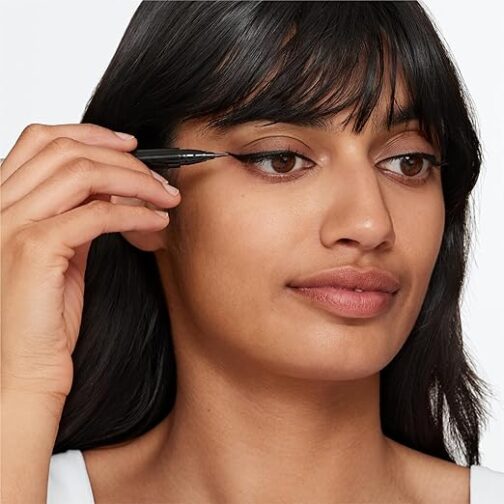 Clinique High Impact Easy Liquid Eyeliner – Waterproof, Smudge-Resistant, Long-Lasting Pen for Bold or Natural Looks – Safe for Sensitive Eyes - Image 3