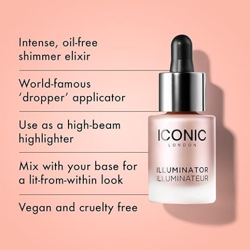 ICONIC LONDON Illuminator | Liquid Highlighting Drops for Radiant Glow | Cruelty-Free & Vegan Makeup - Image 2