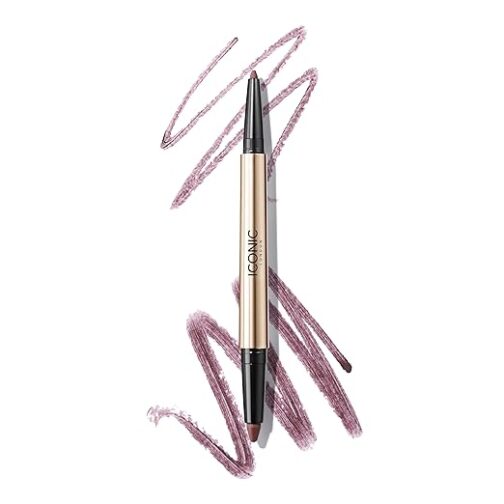 ICONIC LONDON Smokey Eye Duo Eyeliner – 2-in-1 Waterproof Vegan Eyeliner Crayon for Smokey Looks