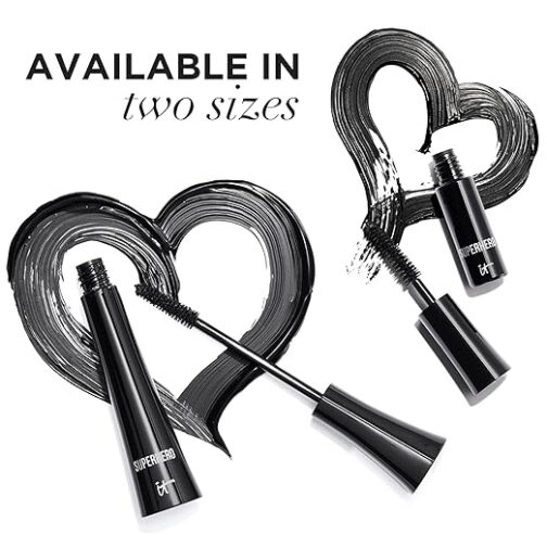 IT Cosmetics Superhero Mascara – Volumizing & Lengthening with Collagen, Biotin & Peptides for Fuller Lashes, Curling & Lifting Formula - Image 2