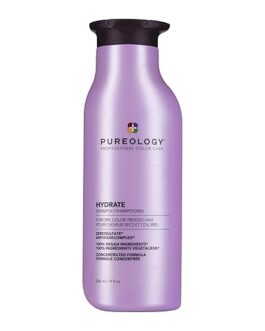Pureology Hydrate Shampoo – Intense Moisture for Dry or Color-Treated Hair, With Rose Extract & Green Tea – Sulfate-Free & Vegan, 9 Fl Oz