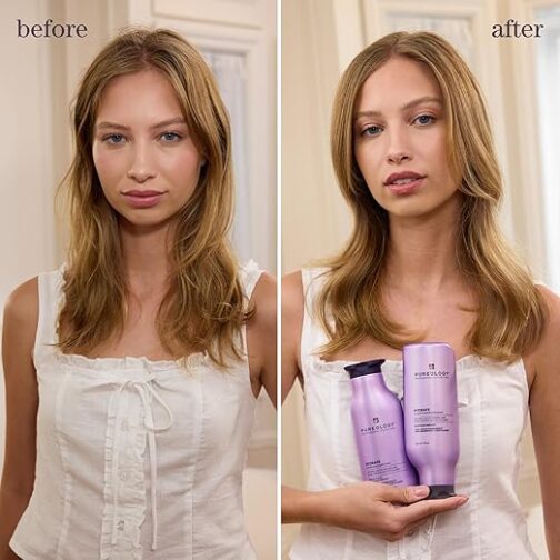 Pureology Hydrate Shampoo – Intense Moisture for Dry or Color-Treated Hair, With Rose Extract & Green Tea – Sulfate-Free & Vegan, 9 Fl Oz - Image 5