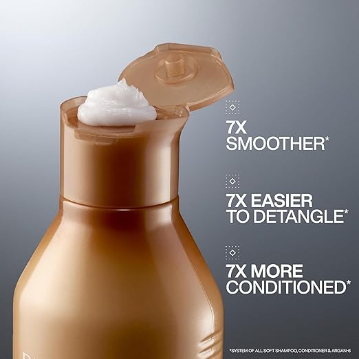 Redken All Soft Conditioner – Argan Oil-Enriched Moisture Boost for Dry, Brittle Hair, Smooths and Adds Shine - Image 5