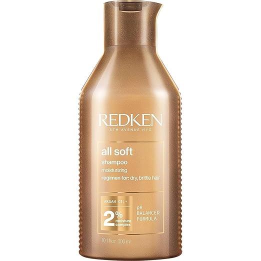Redken All Soft Shampoo - Moisturizes & Hydrates Dry Hair, Softens & Adds Shine