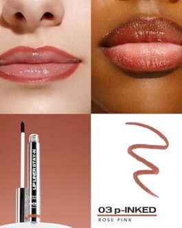 Sacheu Lip Liner Stay-N Peel Off Lip Stain – p-INKED | Long-Lasting Matte Lip Tattoo with Hyaluronic Acid & Vitamin E | Transfer-Proof, Vegan, Cruelty-Free