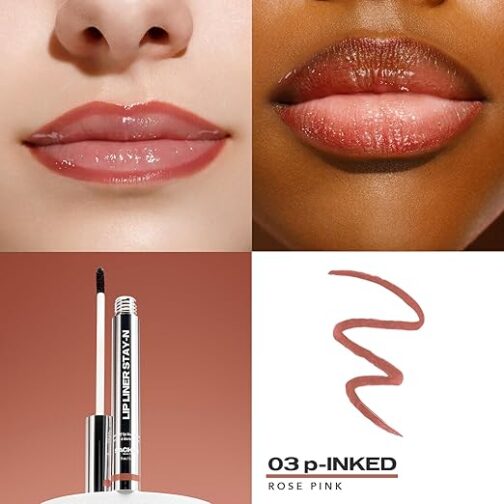 Sacheu Lip Liner Stay-N Peel Off Lip Stain – p-INKED | Long-Lasting Matte Lip Tattoo with Hyaluronic Acid & Vitamin E | Transfer-Proof, Vegan, Cruelty-Free - Image 2