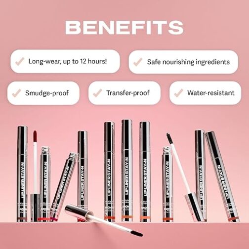 Sacheu Lip Liner Stay-N Peel Off Lip Stain – p-INKED | Long-Lasting Matte Lip Tattoo with Hyaluronic Acid & Vitamin E | Transfer-Proof, Vegan, Cruelty-Free - Image 4
