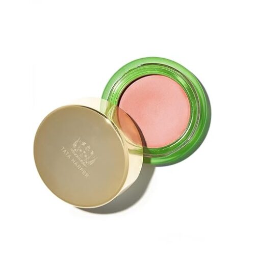 Tata Harper Cream Blush in Lovely – Natural Dusty Pink Makeup for Lips, Cheeks & Lids | Dewy Satin Finish