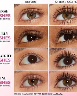 Too Faced Better Than Sex Mascara – Volumizing, Lengthening & Curl-Locking Formula with Peptides for Intense Lash Definition