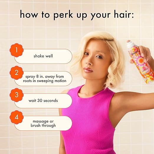 Amika Perk Up Talc-Free Dry Shampoo – Oil Absorbing, No White Residue, Volume Boost, Aluminum-Free – 5.3 oz - Image 2