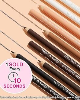 wet n wild Color Icon Kohl Eyeliner Pencil – Baby’s Got Black, Long-Wear Matte, Creamy Application, Cruelty-Free, Rich Pigmented Eye Liner