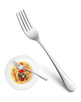 Premium 16-Piece Stainless Steel Dinner Fork Set – 8-Inch, Mirror Finish, Dishwasher Safe