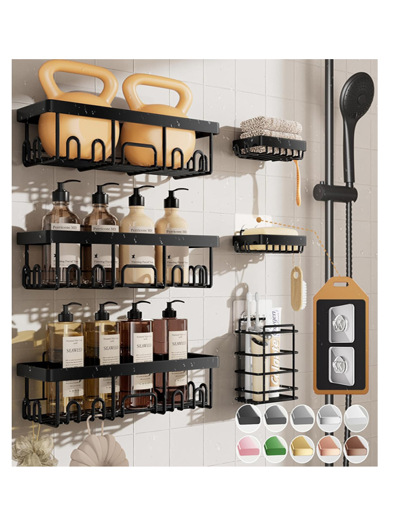 veken-6-pack-shower-caddy-set