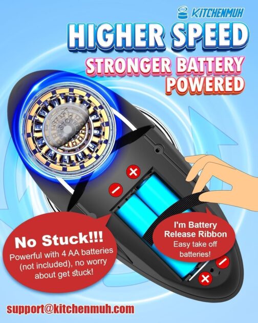 One Touch Electric Can Opener for Seniors – Battery Operated, Smooth Edge, Fits All Can Sizes, Hands-Free Automatic Opener for Arthritis Relief - Image 5
