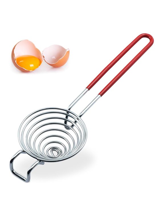 Stainless Steel Egg Yolk Separator – Easy Egg White Separator Kitchen Tool for Baking & Cooking